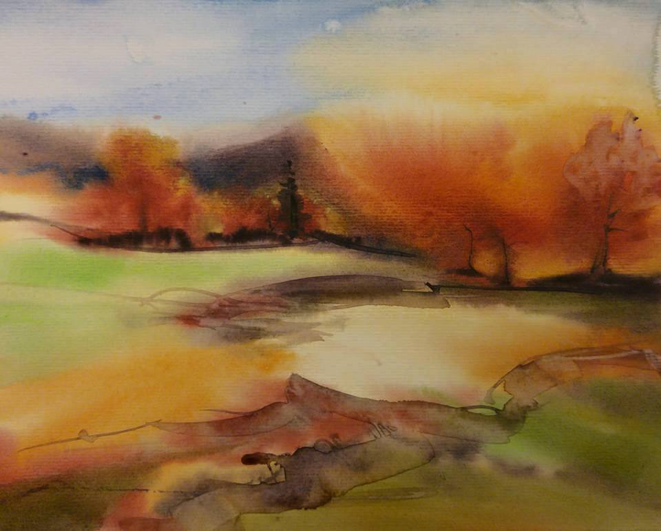 autumn watercolor