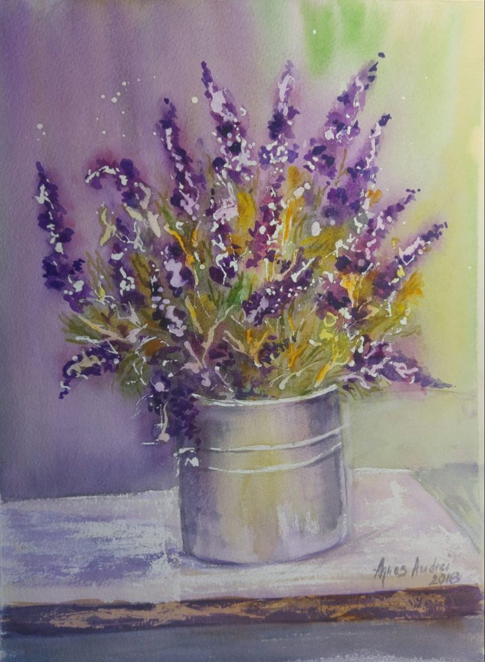 lavender watercolor